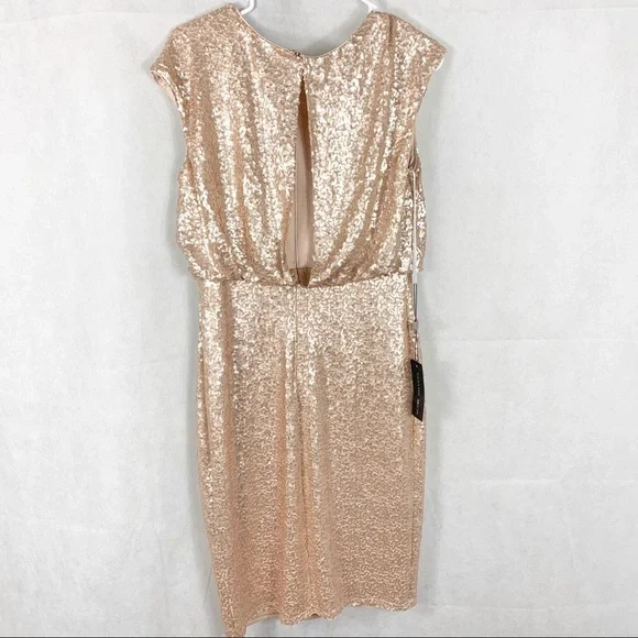 Tadashi Shoji Surplice Sequin Dress - Picture 8 of 15